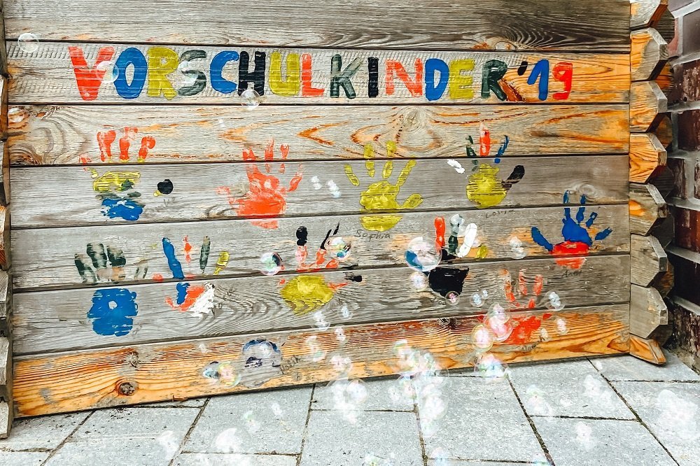 Schild Vorschulkinder